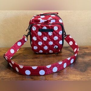 Lug Mickey Mouse Red Polka Dot Crossbody Bag